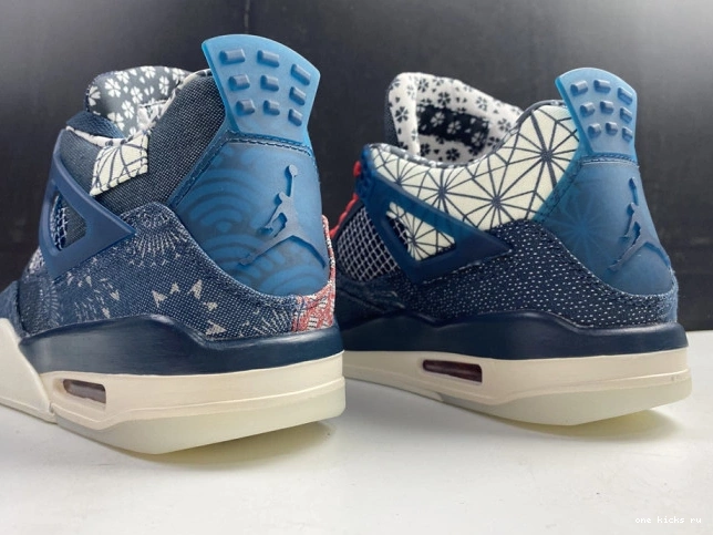 Chep Onekick Sashiko Jordan Retro 4 Air CW0898-400 SE 0805